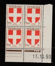 timbre France bloc de 4 coin