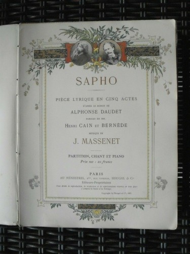 Massenet sapho daudet - j.,