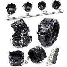 PU Cuir Noir Menottes Poignet