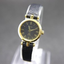 Montre Gucci ligne noire à quartz pour femmes 21 mm noire ronde fabriquée...