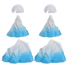  Lot de 6 icebergs sous-marins en résine pour aquarium, décoration