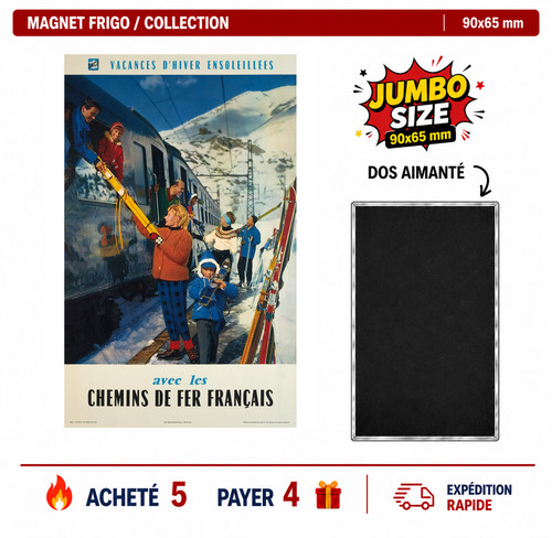 Magnet frigo locomotive - magnet,