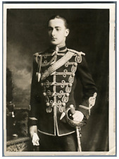 WWI, Lieut. J.C. Rogerson, 15th Hussars  Vintage silver print. Photo Maull & Fox