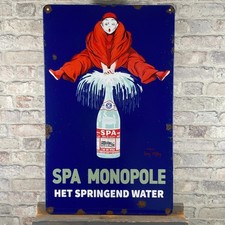 Plaque émaillée SPA MONOPOLE