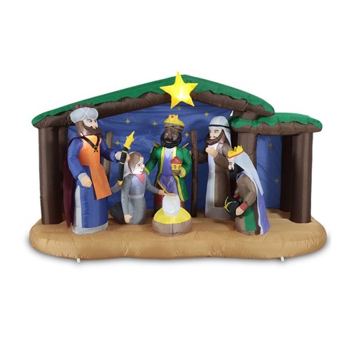 Crèche noël gonflable - crèche, de