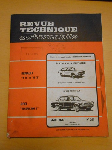 Rta revue technique 344 - revue,