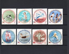 8 Timbres REPUBLIQUE DOMINICAINE (Oblitérés ) JEUX OLYMPIQUE