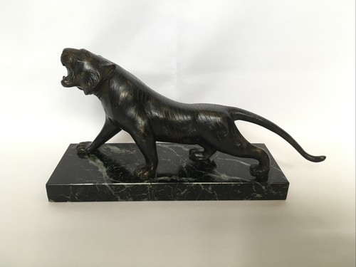 Statue tigre rugissant - statue, en