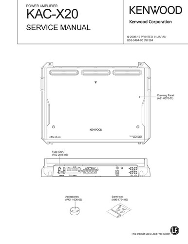 Service manuel instructions - service,
