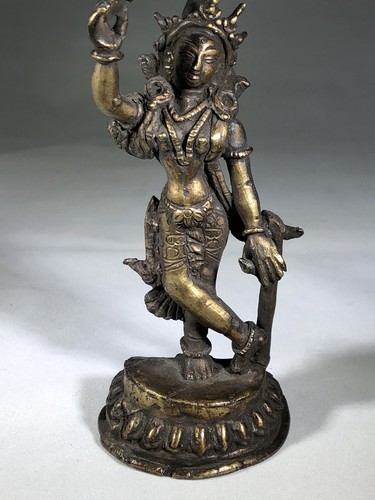 Antique bronze stand indian - antique,