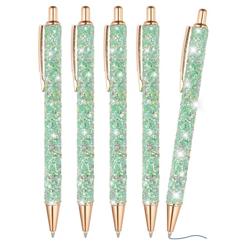 Stylo bille pailleté 5pcs - stylo, pailleté,
