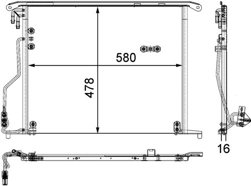 Mahle condenser - mahle, a/c