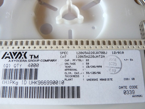10x 22pf 50v c0g np0 - 50v, 5%