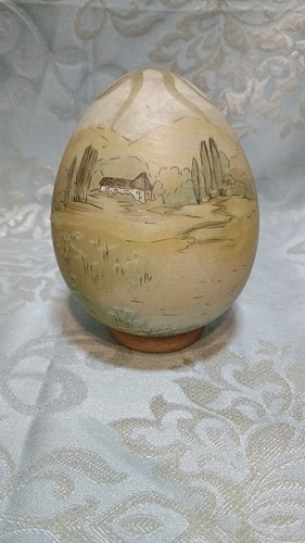 Bel oeuf bois peint - en, bois,