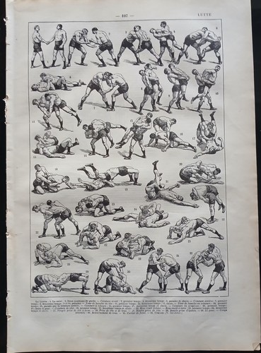 Ancienne planche originale de - ancienne,