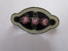 petite broche ancienne argent émaillé