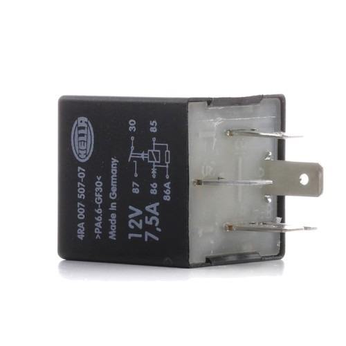 Hella relais 12v 5pôle noir - hella,