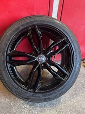Jante alu noire brillante + pneu Nankang 245/35 R20 - Marque MSW by OZ