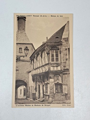 Cpa bourbon lancy ancienne - 71,