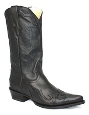 Bottes de Cuir Hommes Go West Juarez Noir Western Boots