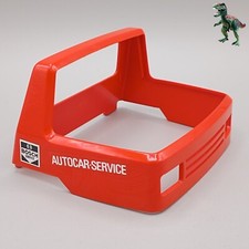 Playmobil cabine rouge carrosserie camion remorque grue service d'autocar Bos...