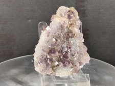 CRIS 26 P FLUORITE JAUNE A FANTOMES VIOLET SUR QUARTZ FILON CLET FONTSANTE VAR