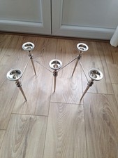 Joli Bougeoir NAGEL modulable 5 Branches Scandinave METAL CHROME DESIGN  60'S 