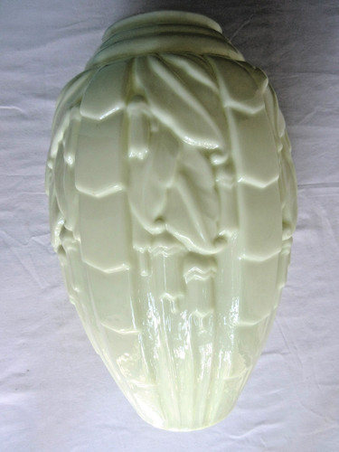 Vase ovoïde art - art, signé