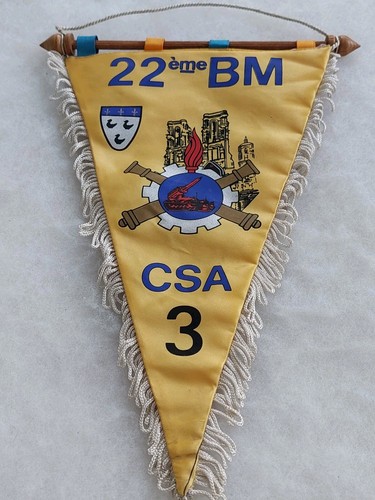 Fanion militaire 22 bm - militaire, "