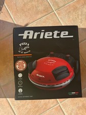 FOUR A PIZZA ARIETE - ITALIE - ROUGE MODELE 909 - 1200 WATTS PIERRE REFRACTAIRE