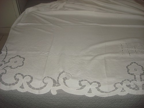 Drap ancien fil 322 - 322, cm