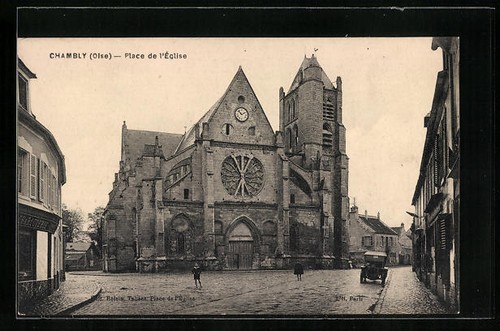 Cpa chambly place de - place,