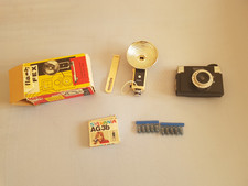  LOT  : ANCIEN Appareil FLASHFEX + 10 AMPOULES FLASH + APPAREIL PHOTO ARGENTIQUE