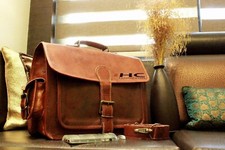 Sacoche en cuir vintage pour ordinateur portable sacoche mallette authentique