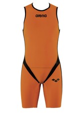 ARENA - ZIPPED TRISUIT TRI MAN POLY CARBON - 1A56535 - FLUO ORANGE, BLACK