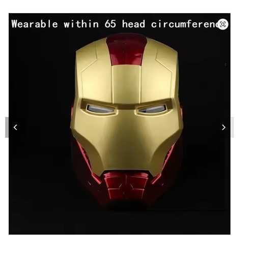 Casque iron man adulte led - iron,