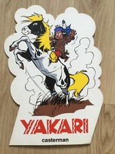 PLV  carton publicitaire  YAKARI  Derib Job Casterman  28 x 40 cm. figurine