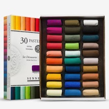 Sennelier Demi Pastel sec qualité Professional découvert 30 couleurs assorties