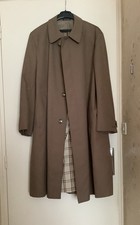 Manteau trench homme imperméable marron clair T 52 parfait état fab française