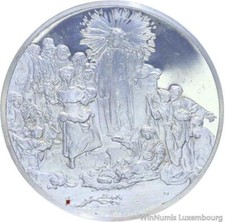 S1273 Médaille Le Christ guérissant les malades Rembrandt 1649 Argent Silver UNC