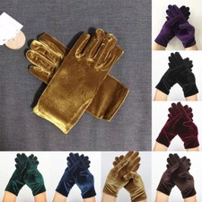 Gants En Velours Élastiques