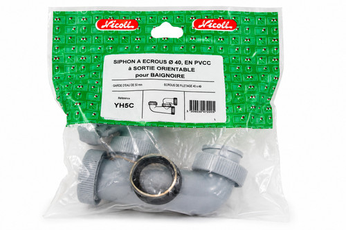 Nicoll yh5c siphon baignoire - yh5c,