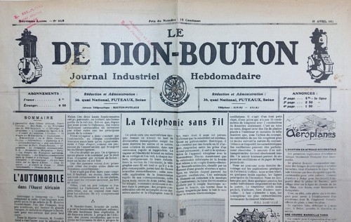 Dion bouton journal - dion,
