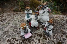 814-140  5  FIGURINE  STATUETTE COLLECTION FAMILLE  MOUTON BOUC HUMORISTIQUE