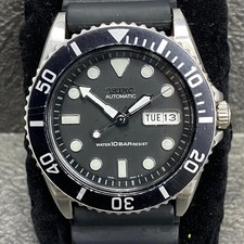 RARE SEIKO Diver Automatic 7S26-0040 Cadran Noir Caoutchouc Montre Homme Vintage