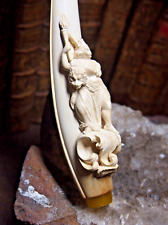 ENORME PIPE FUME CIGARE EN ÉCUME DE MER SCULPTÉ  " LA LIBERTÉ   "