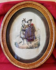 Gravure de mode habillée