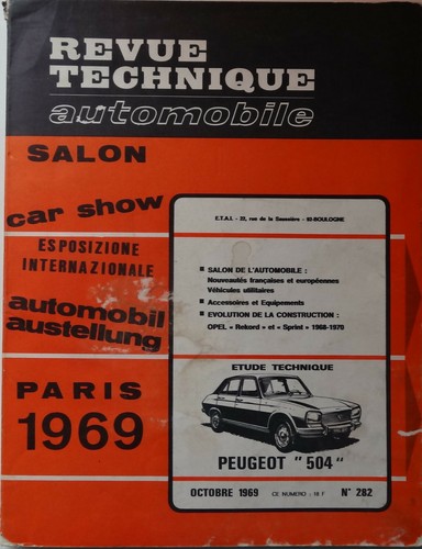 Rta 282 peugeot 504 opel - 282,