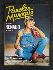 PAROLES ET MUSIQUE n°58 - 1986  SPÉCIAL RENAUD - BACHELET, LE FORESTIER, YIDDISH