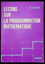 S. Vajda, Leçons sur la programmation mathématique